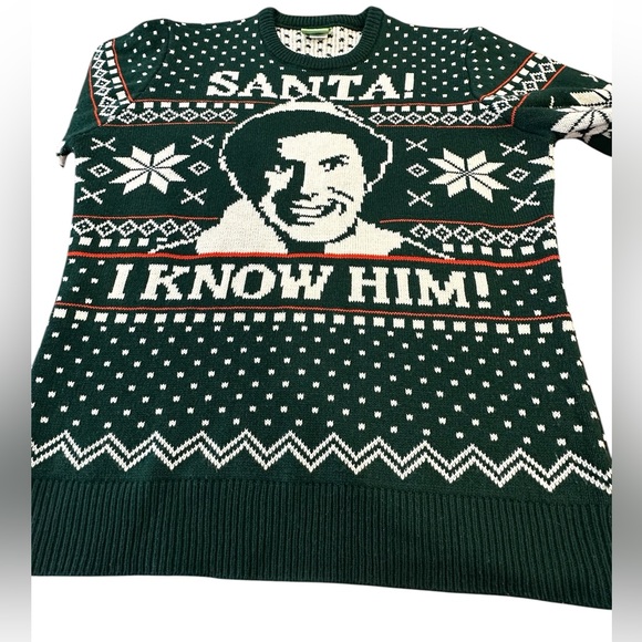 Christmas Ugly Holiday Sweater Will Ferrell‎ Elf Large - Picture 3 of 13